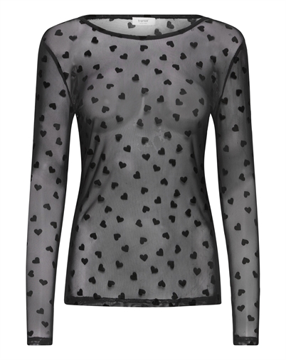Fransa - FRDeta Langärmliger Pullover - Black Hearts